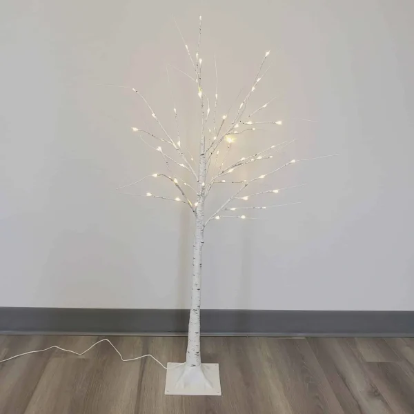 Electric Birch Tree Warm White Lights - Medium