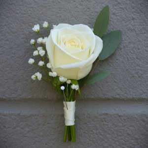 Elegant Pearl Boutonniere
