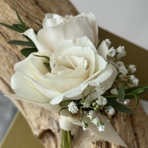 Elegant Pearl Boutonniere