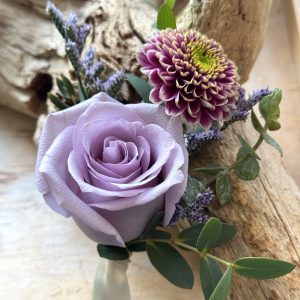 Purple Dreams Boutonniere
