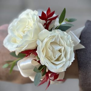 White Merlot Corsage