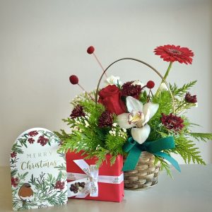 Holiday cheers basket