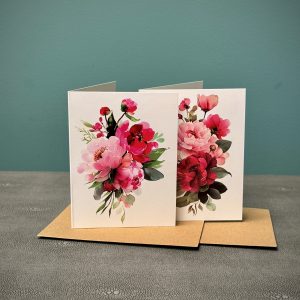 Flower Print Cards with Envelopes