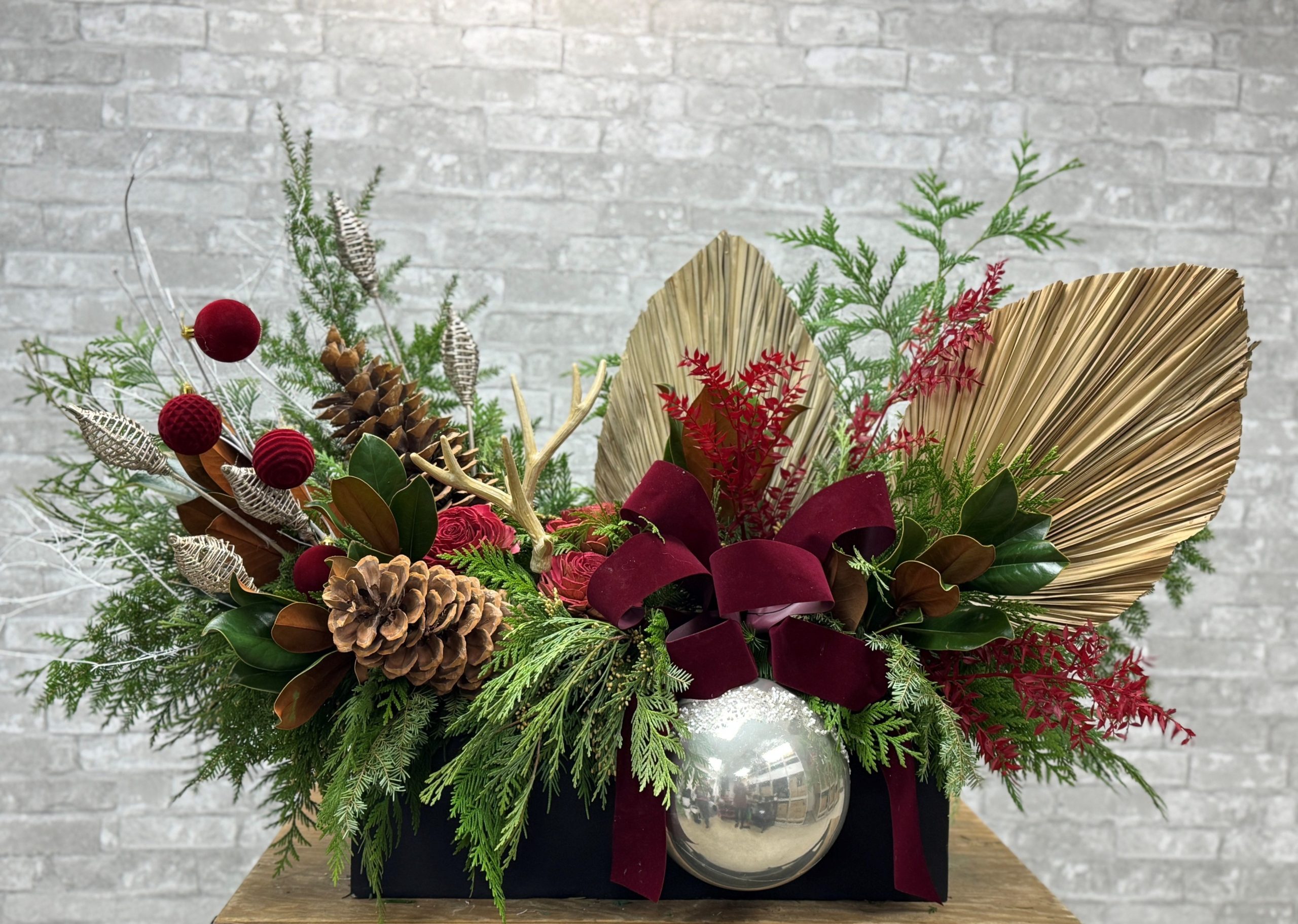 Grandiose Outdoor Winter Planter