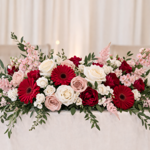 Sweet Embrace Head Table Arrangement