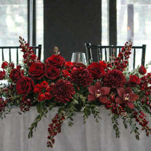 Eternal Passion Head Table Arrangement