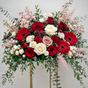 Sweet Embrace Elevated Floral Arrangement