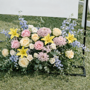 Pastel Promise Welcome Sign Arrangement
