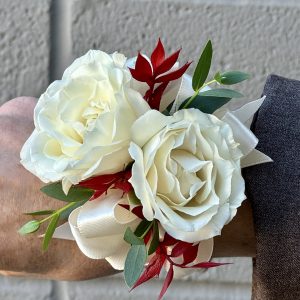 White Merlot Corsage