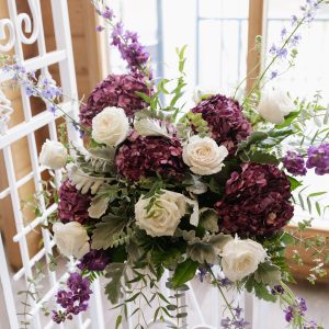 Lilac Harmony Elevated Floral Arrangement