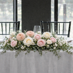 Under the Moon Head Table Arrangement