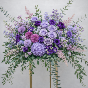 Purple Dreams Elevated Floral Arrangement