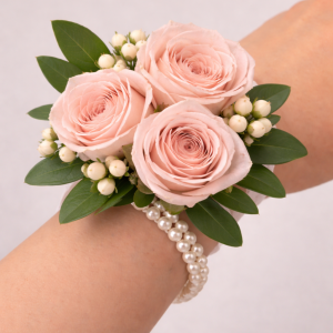 Blush & Succulent Corsage