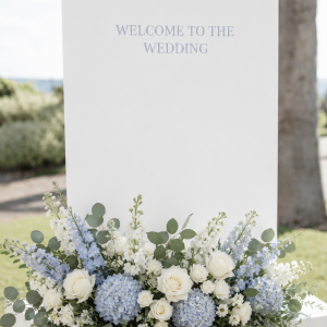 Ocean Blue Welcome Sign Arrangement