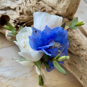 Ocean Blue Boutonniere