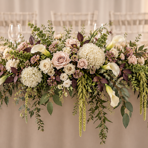 Mystical garden Head Table Arrangement