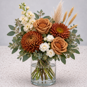 Cinnamon Rose centerpiece