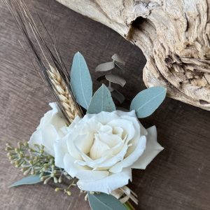 Cinnamon Rose Boutonniere